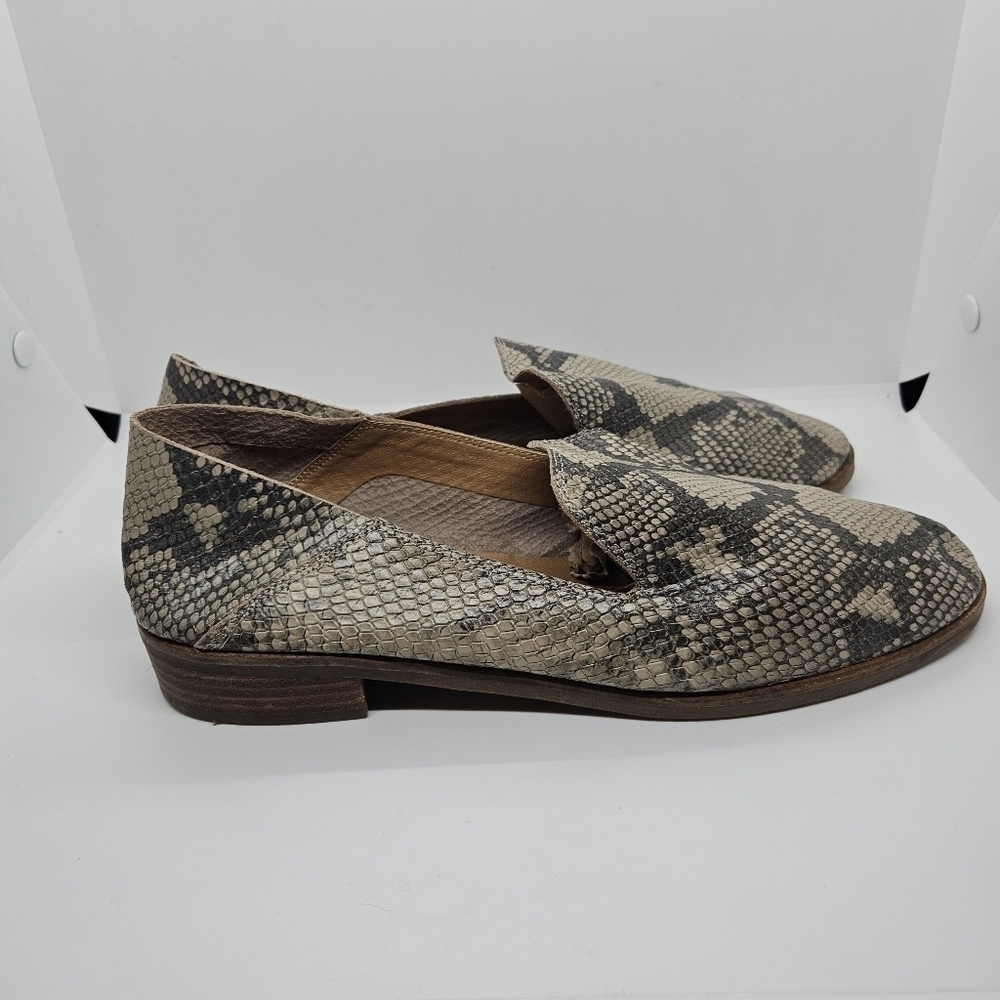 Lucky Brand reptile print leather Cahill loafer 11M